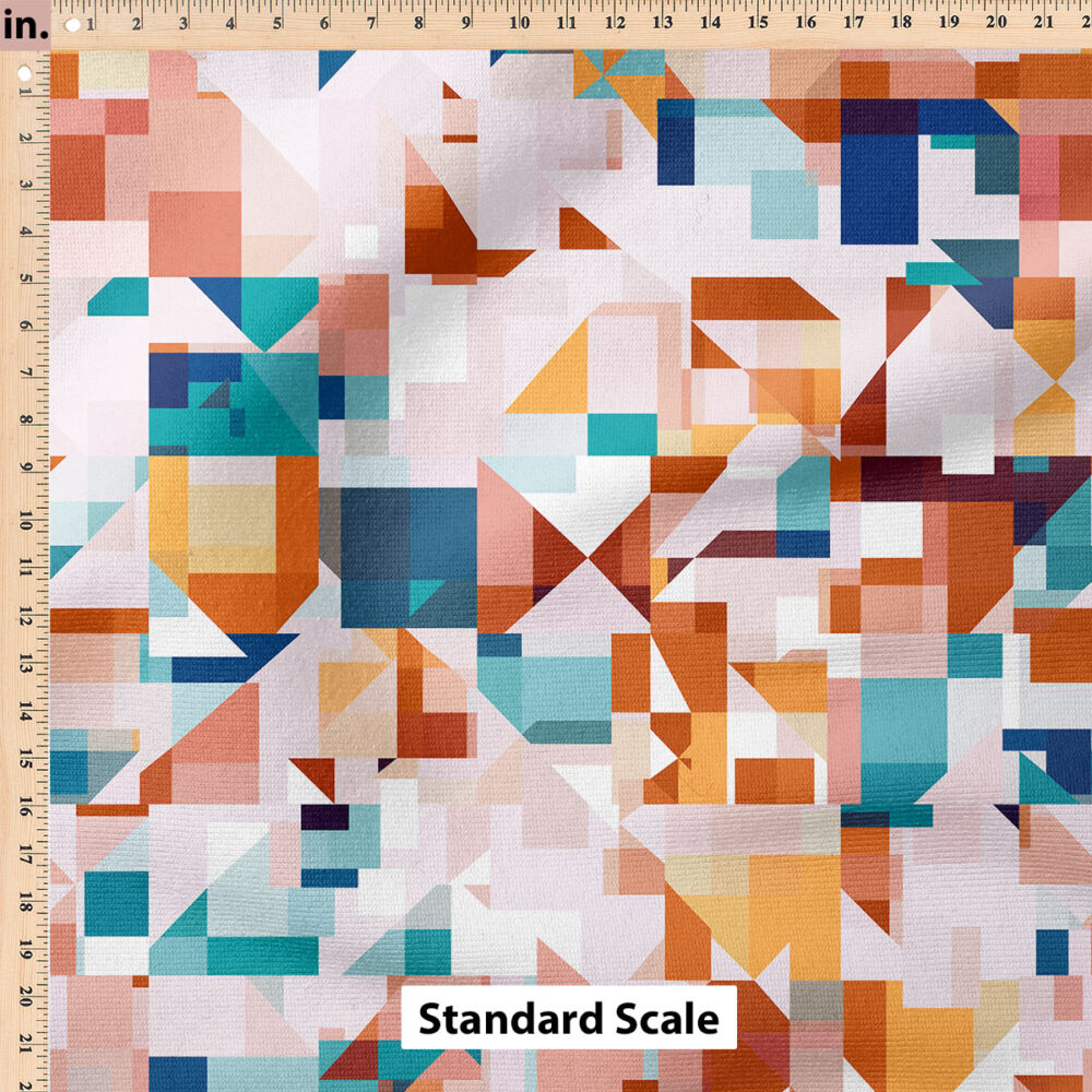 Ruler Scale for Digital Geometric (Orange) by Rachel Parker